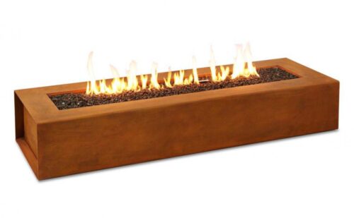 Modern Fire Pit - Cor-Ten Steel Robata Linear