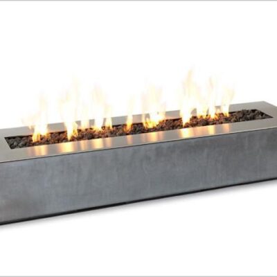 Modern Fire Pit - Robata - Linear Concrete
