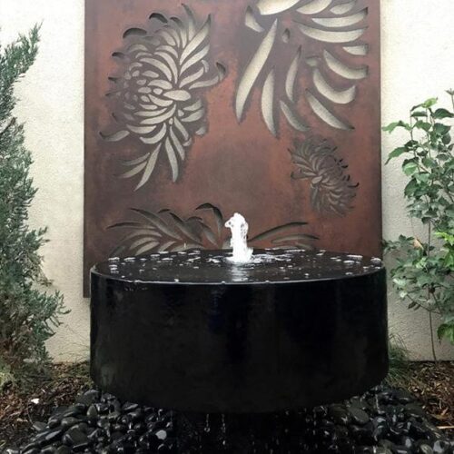 Modern Fountain - Polished Millstone