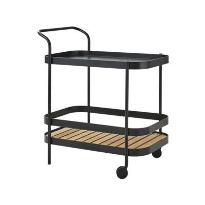 Modern Patio Furniture - Roll Outdoor Modern Bar Cart