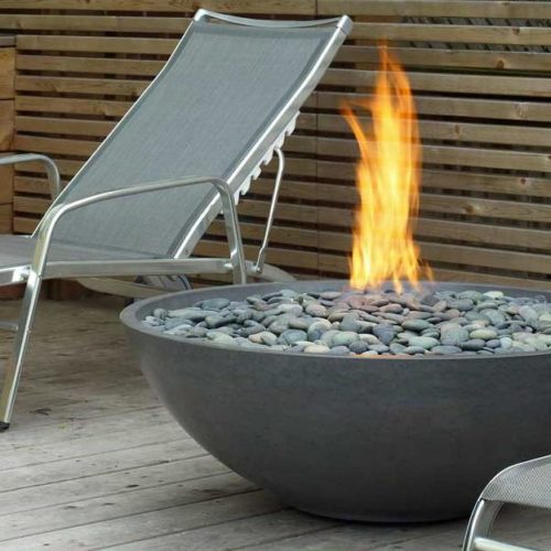 Modern Fire Pit - Miso Concrete Fire Bowl