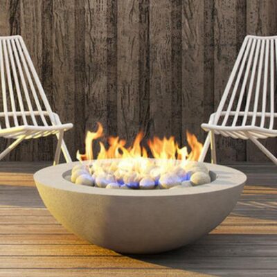 Modern Fire Pit - Kratos - Concrete Fire Bowl