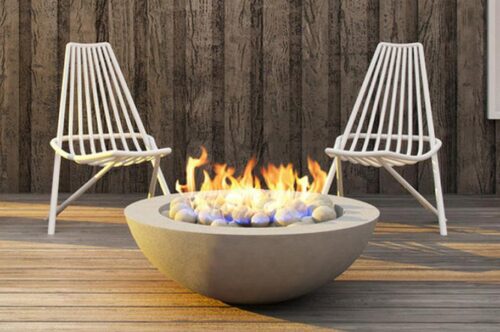 Modern Fire Pit - Kratos - Concrete Fire Bowl