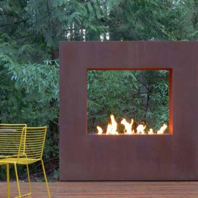 Modern Fire Pit - Cor-Ten Steel Kodo