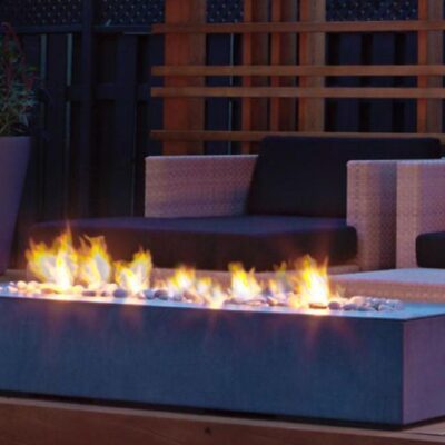 Modern Fire Pit - Robata - Linear Concrete