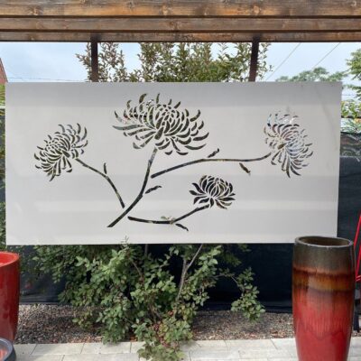 FLORAL OUTDOOR WALL  ART