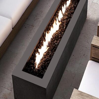 Modern Fire Pit - Linear CL Steel