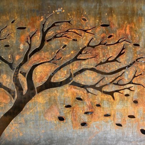 FALLING LEAVES OUTDOOR WALL ART
