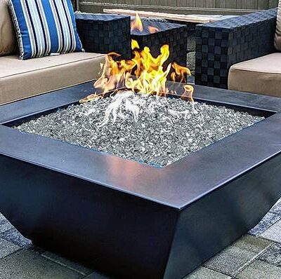 Modern Fire Pit - Taper Square Fire Table