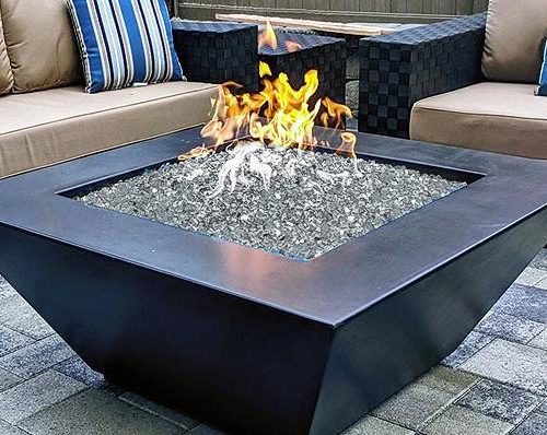 Modern Fire Pit - Taper Square Fire Table