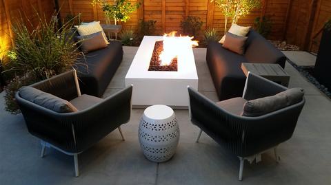 black outdoor furniture