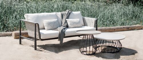 white outdoor couch