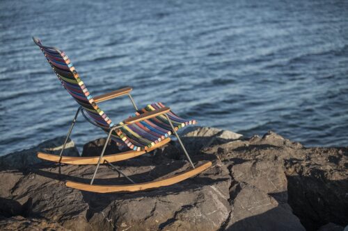 colorful rocking chair