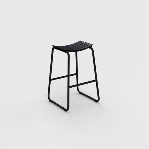 black backless bar stool