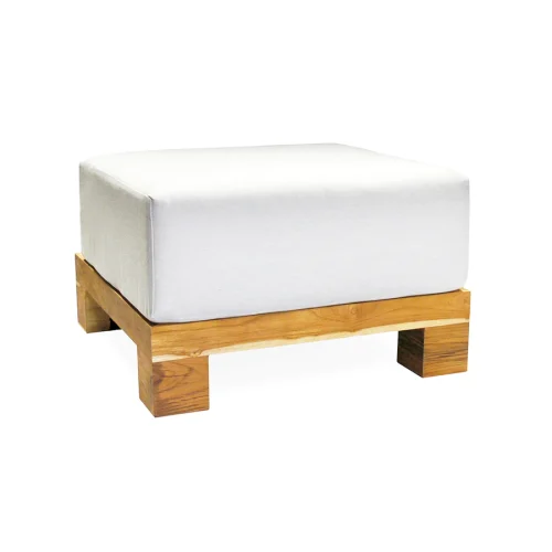 white outdoor ottoman