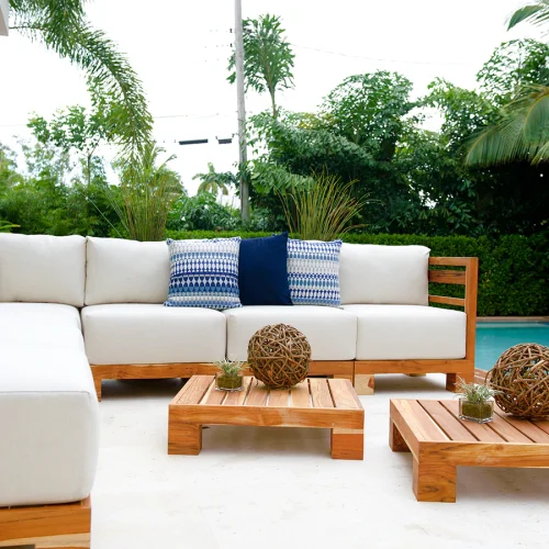 white outdoor sectional