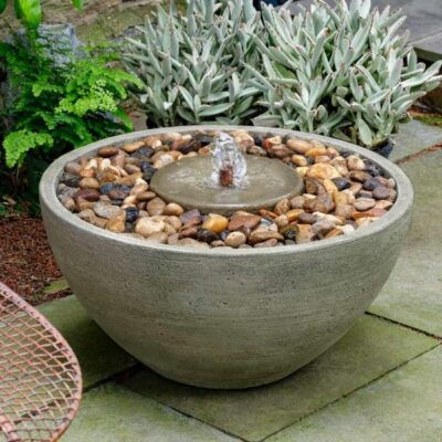 pebble fountain