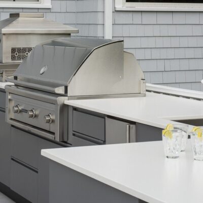 elegant outdoor kitchen