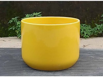 yellow planter