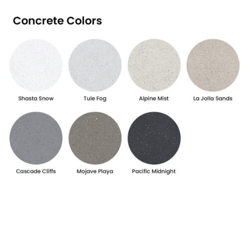 fire pit concrete colors
