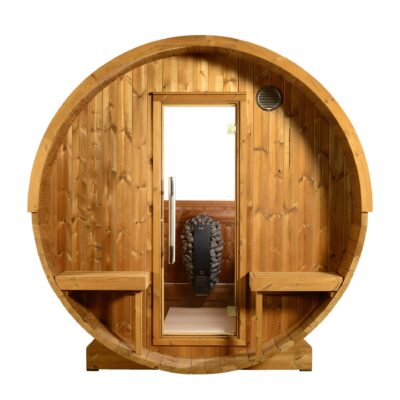 thermasol evander outdoor canopy barrel sauna